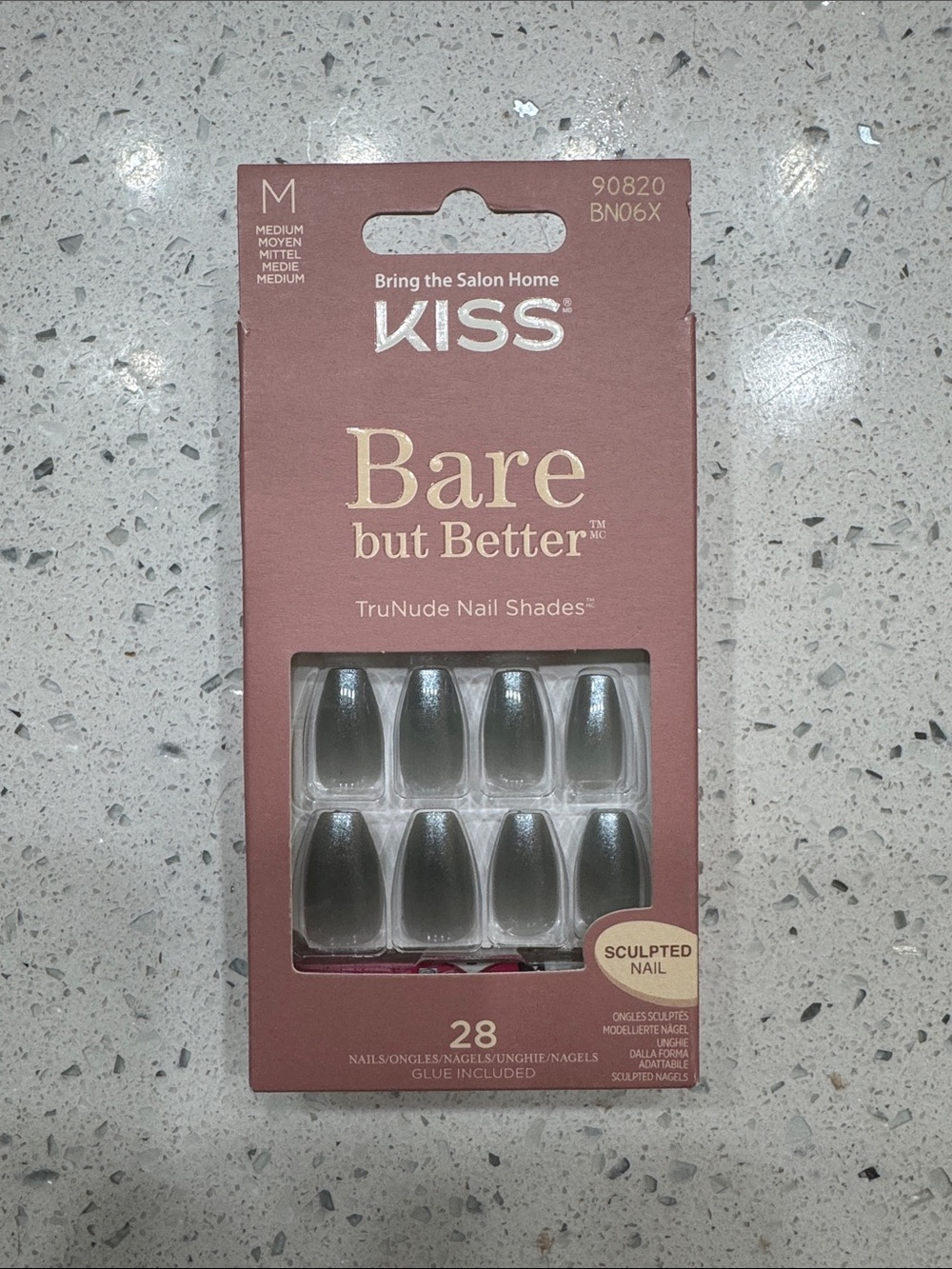 KISS Bare but Better TruNude Press-On Nails - Gray
